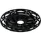 Ekena Millwork Loera Ceiling Medallion (Fits Canopies up to 6 1/4"), 26 5/8"OD x 4 1/2"ID x 1 3/8"P, Black Pearl CM26LOBPS - alternate 3
